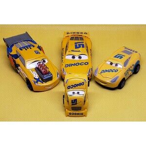 Disney Pixar Mattel Diecast Cars-XRS DRAG RACING Dinoco #51-Rev N Go-Mini Racer